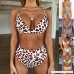NEWONESUN Bikini Set Women Two Piece Leopard Print Bathing Suit Spaghetti Strap Bikini High Waisted Bottom Swimsuits Coffee B07MGHDWX9